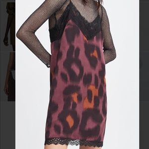 LEOPARD SILK DRESS.
